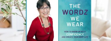 Vera Milan Gervais with her book "The Wordz We Wear"