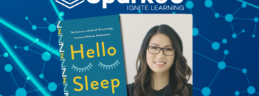Author Dr. Jade Wu with her book "Hello Sleep"